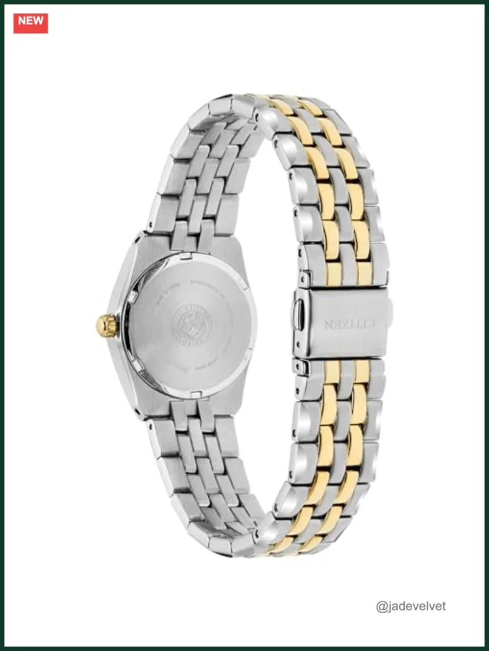 Eco-Drive Solar Watch Two Tone Stainless Steel Luminous Hands Date